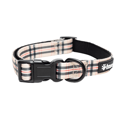 Hundhalsband i det klassiska Furburry mönstret